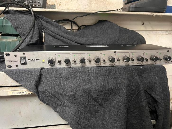 Omnitronic MLM-81 Microfoon Line Mixer, Muziek en Instrumenten, Microfoons, Gebruikt, Overige typen, Ophalen of Verzenden
