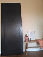 Zwarte binnendeur opdek, Doe-het-zelf en Verbouw, Deuren en Horren, Ophalen, Zo goed als nieuw, Binnendeur, 200 tot 215 cm