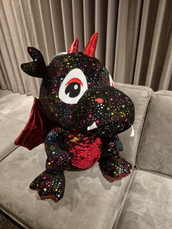 Super Grote Draken Knuffel, Kinderen en Baby's, Speelgoed | Knuffels en Pluche, Zo goed als nieuw, Overige typen, Ophalen of Verzenden