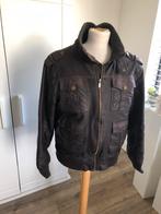 Herenjack, nappa leer, vintage, bruin, maat M/S, Kleding | Heren, Jassen | Zomer, Maat 52/54 (L), Ophalen of Verzenden, Bruin