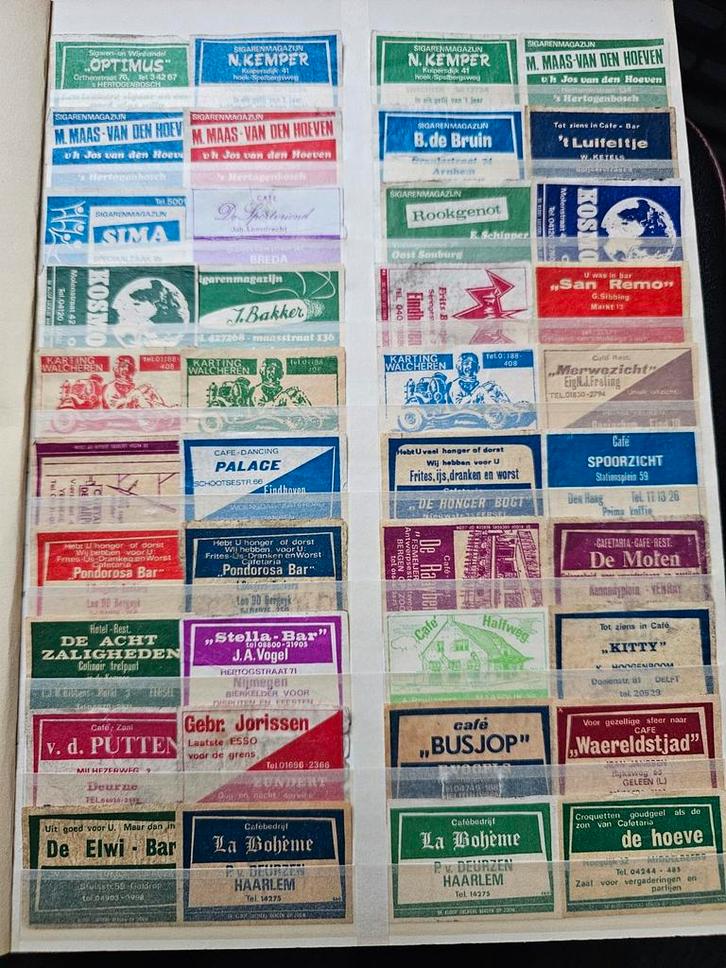 De Kloof Luciferetiketten Collectie (280 stuks), Verzamelen, Rookartikelen, Aanstekers en Luciferdoosjes, Gebruikt, Ophalen of Verzenden