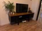 Tv meubel Zwart metaal, Huis en Inrichting, Kasten | Dressoirs, Ophalen, Zo goed als nieuw, 25 tot 50 cm, Metaal