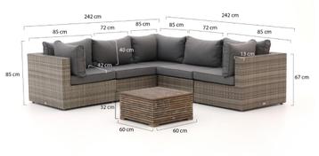 Tuin Loungeset Forza Borola Kees Smit antraciet