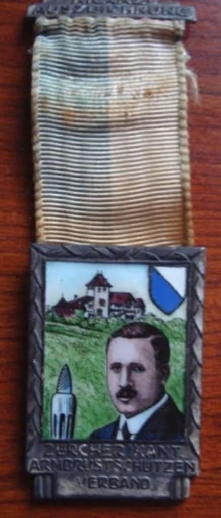 Geëmailleerde medaille , schuttersfeest Zucher Kant 1935, Verzenden, Overige materialen, Buitenland
