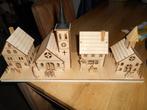 leuk houten kerst dorp met verlichting, Ophalen of Verzenden