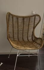 Rotan fauteuil- Zo goed als nieuw, Huis en Inrichting, Ophalen, Bruin, Riet of Rotan, Zo goed als nieuw