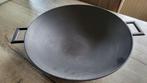 Gietijzeren wokpan. Blauw geglazuurde buitenkant. Nieuw, Ophalen of Verzenden, Nieuw, Gietijzer, Wok