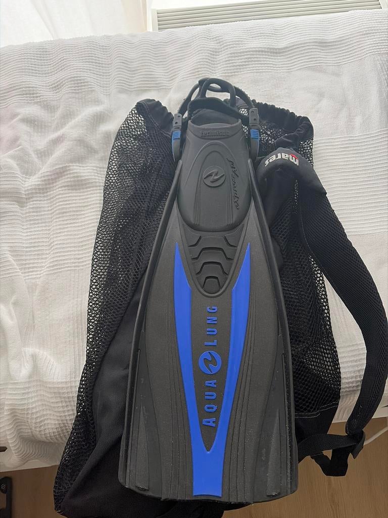 Aqualung Express Duikvliezen - Maat Small, Watersport en Boten, Duiken, Ophalen, Gebruikt, Zwem- of Duikvliezen