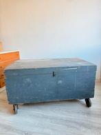 Vintage Houten Kist op Wielen, Huis en Inrichting, Woonaccessoires | Kisten, Ophalen, Gebruikt, 50 tot 75 cm, 75 tot 100 cm