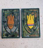 Setje NFP EOD emblemen KL, Ophalen, Landmacht, Nederland, Embleem of Badge