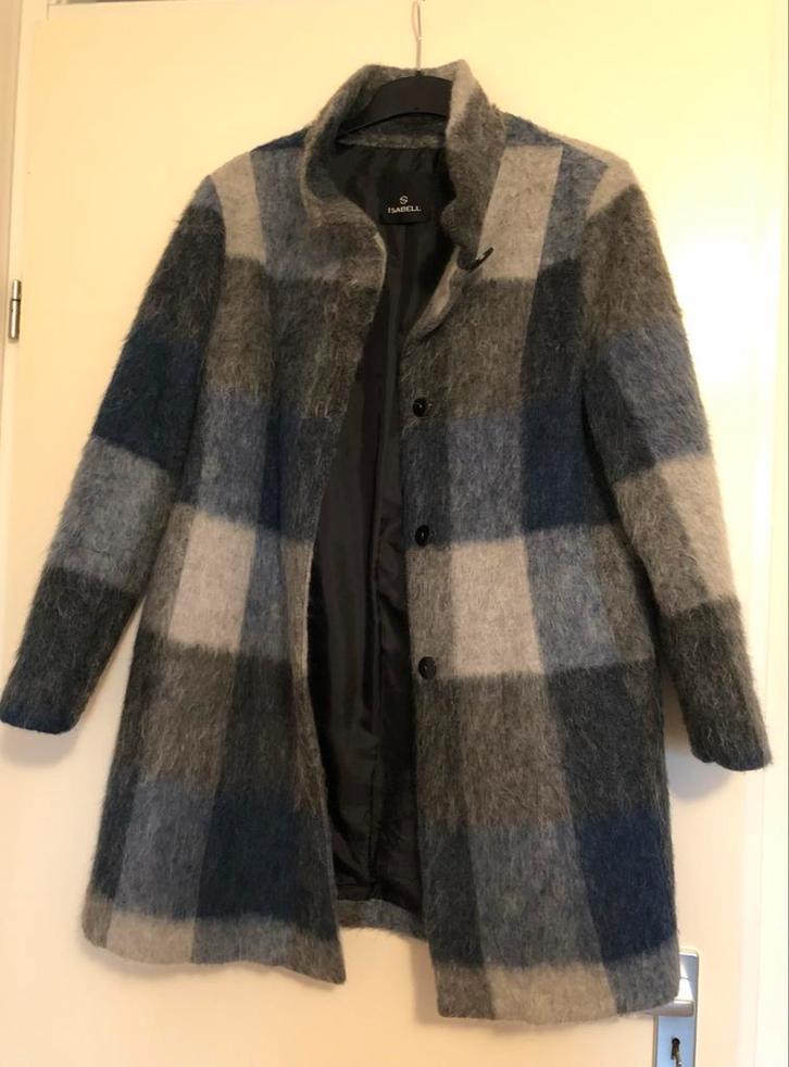 Ruiten Jas Wolmix Mohair maat 42, Kleding | Dames, Jassen | Winter, Zo goed als nieuw, Maat 42/44 (L), Overige kleuren, Ophalen of Verzenden