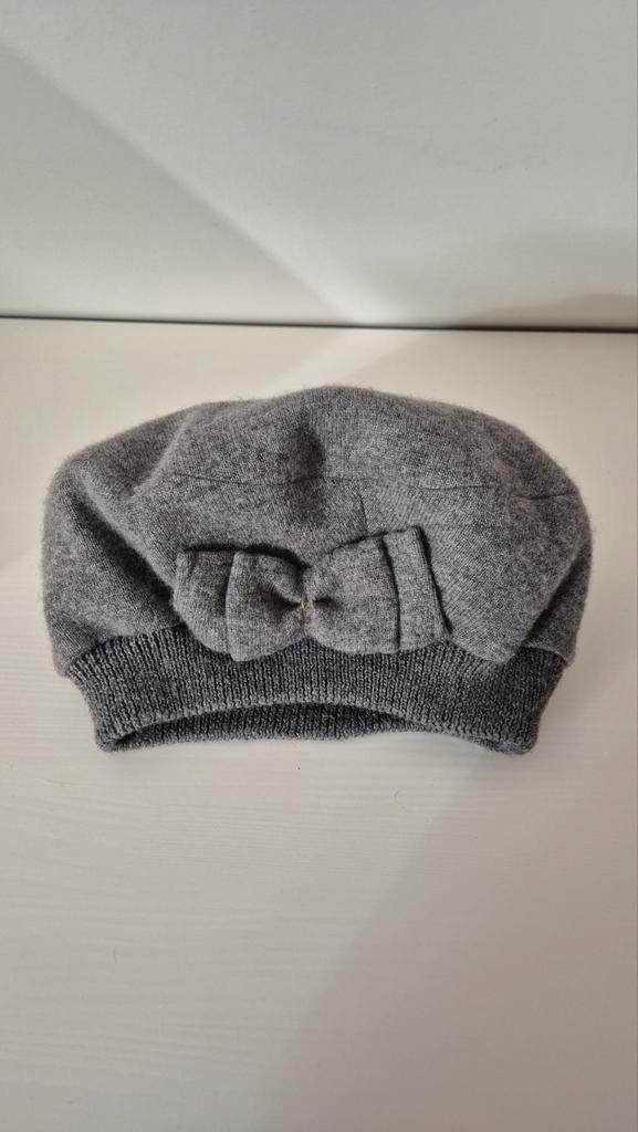 Anna Rizzo Grijze Baret Kasjmier met Strik cashmere grijs, Kleding | Dames, Hoeden en Petten, Zo goed als nieuw, Pet, Ophalen of Verzenden