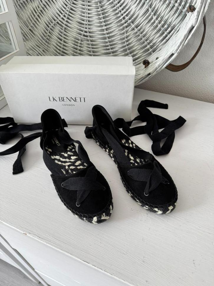 NIEUW > Leuke LK Bennett Espadrilles / maat 38, Kleding | Dames, Schoenen, Nieuw, Espadrilles of Moccasins, Zwart, Verzenden