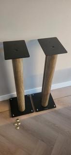 NorStone Stylum 3 eiken Speaker standaard, Audio, Tv en Foto, Luidsprekers, Gebruikt, 120 watt of meer, Front, Rear of Stereo speakers