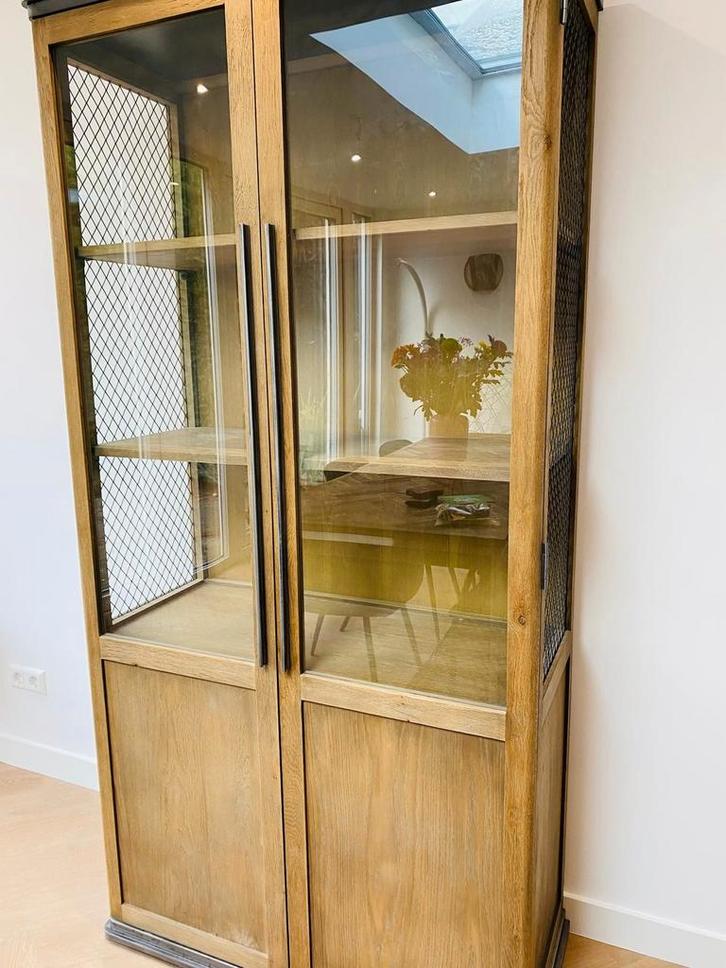 Rivièra Maison Buffetkast 'Markham' op wieltjes, 210 x 100cm, Huis en Inrichting, Kasten | Vitrinekasten, 200 cm of meer, 50 tot 100 cm