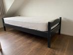 Bed 90 x 2.20 cm extra lang antraciet, Huis en Inrichting, Slaapkamer | Bedden, Ophalen, 90 cm, Eenpersoons, Zo goed als nieuw