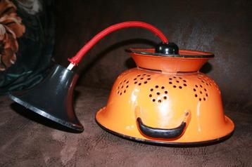 Hanglamp - "Authentiek Vintage Vergiet"  beschikbaar voor biedingen