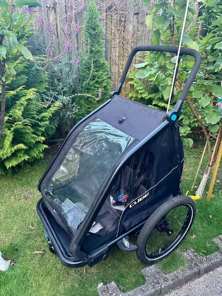 CUBE Kids Trailer Double Cmpt Black, Fietsen en Brommers, Fietsen | Mountainbikes en ATB, Zo goed als nieuw, Overige merken, 57 cm of meer