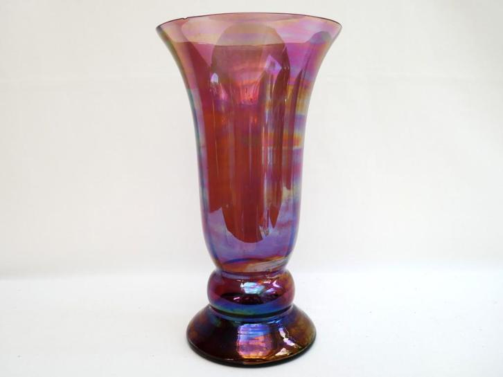 Verreries Globeleterries Doyen - Vaas - optisch geblazen, Huis en Inrichting, Woonaccessoires | Vazen, Gebruikt, Overige kleuren