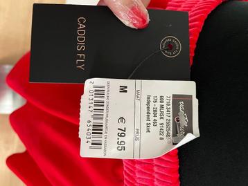 R19 - Nieuwe rode Caddis Fly rok maat M nwprijs 79,95 (1) beschikbaar voor biedingen