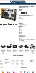 Phoenix Gold ZX65CSS 2-Way Speakers 6.5'' / 16.5cm Composet, Hifi-Focus, Aalsmeerderweg 173 1432 CL, Aalsmeer, Nieuw, Ophalen of Verzenden
