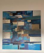 Schilderij groot (120x120) blauw tinten, Ophalen