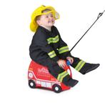 Trunki kinderkoffer brandweer 'Frank', Sieraden, Tassen en Uiterlijk, Koffers, Hard kunststof, Slot, Nieuw, Minder dan 50 cm
