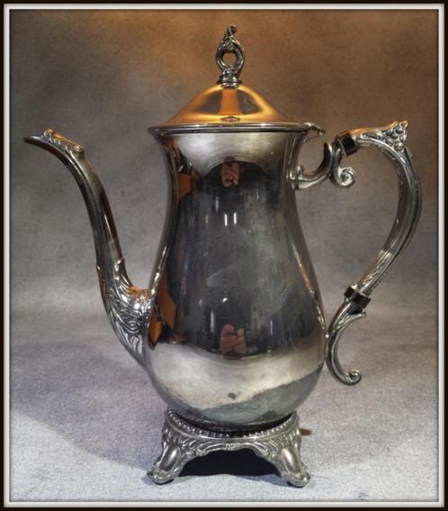 Zilverplate koffiekan [2078]  [AnAnGo], Antiek en Kunst, Antiek | Goud en Zilver, Ophalen of Verzenden