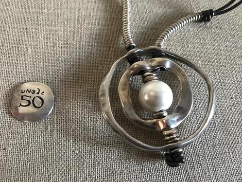 Uno de 50 ketting (133) Between Pearls, Sieraden, Tassen en Uiterlijk, Kettingen, Nieuw, Overige materialen, Zilver, Met hanger