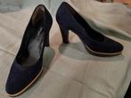 Paul Green Suède donkerblauwe pumps maat 40 (6,5)., Pumps, Blauw, Ophalen of Verzenden, Zo goed als nieuw