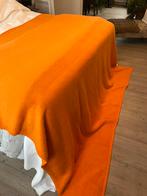 PRACHTIGE ORANJE VINTAGE DEKEN WOONDEKEN SPREI GROOT, Huis en Inrichting, Ophalen of Verzenden, Zo goed als nieuw