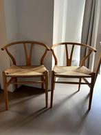 Carl Hansen CH24 Wishbone Chairs - Beech/Natural Paper Cord, Ophalen, Zo goed als nieuw, Hout, Twee