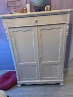 Biedermeier kast met nieuwe inbouw, Ophalen, Gebruikt, 100 tot 150 cm, Met lade(s)