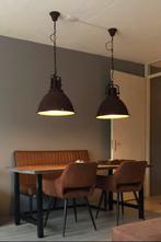 2 Industriële Hanglampen – Roest/Metaal – Stoere Look, Ophalen, Zo goed als nieuw, Metaal, Minder dan 50 cm