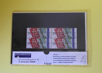 Postzegel mapjes P.T.T. 1989 beschikbaar voor biedingen
