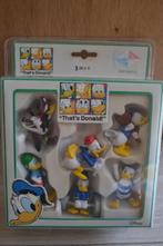 set van 6 Donald Duck figuren Kid'm France, Verzenden, Donald Duck, Zo goed als nieuw, Beeldje of Figuurtje