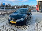 Seat Ibiza 1.2 66KW 2016 Zwart, Voorwielaandrijving, 40 €/maand, 989 kg, Leder en Stof