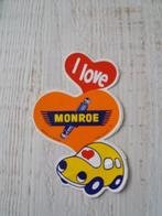 sticker I LOVE MONROE ( 1 ), Ophalen of Verzenden, Zo goed als nieuw, Auto of Motor