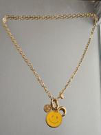 RVS fijne schakelketting met Smiley, Ophalen of Verzenden, Zo goed als nieuw, Zilver, Overige materialen