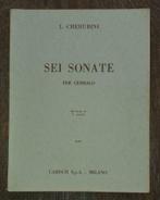 #1 L. Cherubini Sei Sonate per Cembalo 89 Pagina's, Ophalen of Verzenden, Gebruikt, Klassiek