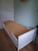 Wit Peuterbedje Ikea, Kinderen en Baby's, Kinderkamer | Bedden, Ophalen, Gebruikt, 70 tot 85 cm, Lattenbodem