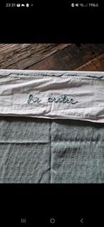 Wiegdeken en laken mintgroen, Huis en Inrichting, Slaapkamer | Beddengoed, Ophalen of Verzenden, Tweepersoons, Groen, Dekbedovertrek