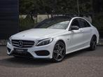 Mercedes-Benz C-klasse 350 e Business Solution AMG|PANO|360, Achterwielaandrijving, Gebruikt, Met garantie (alle), Leder en Stof