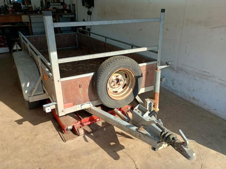 Te koop bakwagen met werk 300x130, Auto diversen, Aanhangers en Bagagewagens, Zo goed als nieuw, Ophalen