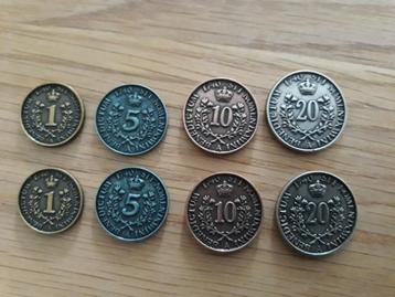 Rococo metalen munten voor bordspellen beschikbaar voor biedingen