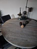 250 euro eethoek tafel met 4 velvet stoelen 2jr oud, Rond, Ophalen of Verzenden, Zo goed als nieuw, Vier personen