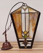 Glas in lood Tiffany hanglamp, Huis en Inrichting, Lampen | Hanglampen, Ophalen of Verzenden, Zo goed als nieuw, Glas, Minder dan 50 cm