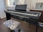 Casio CDP-100 Digitale Piano met standaard, pedaal en stoel, Muziek en Instrumenten, Piano's, Ophalen, Zwart, Digitaal, Zo goed als nieuw