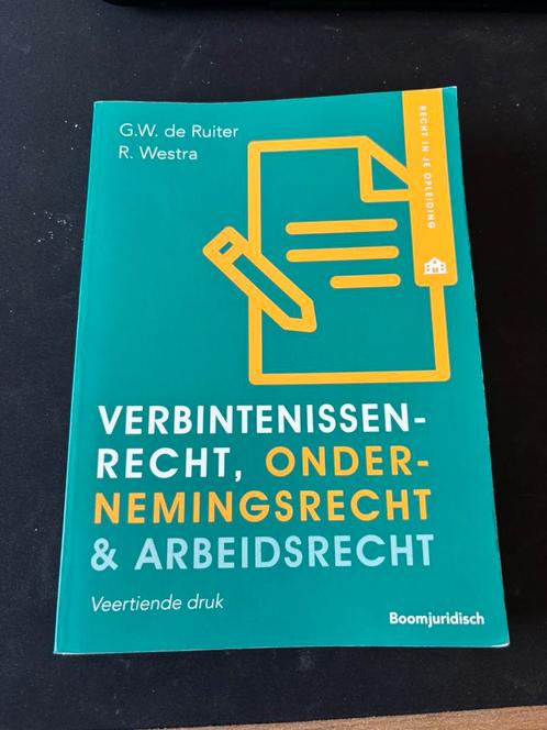 Verbintenissenrecht, ondernemingsrecht & arbeidsrecht, Boeken, Wetenschap, Zo goed als nieuw, Overige wetenschappen, Ophalen of Verzenden
