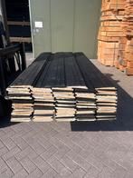Restpartij Zweeds rabat 2m gitzwart 10/24mm, Ophalen, Zo goed als nieuw, 250 cm of meer, Planken